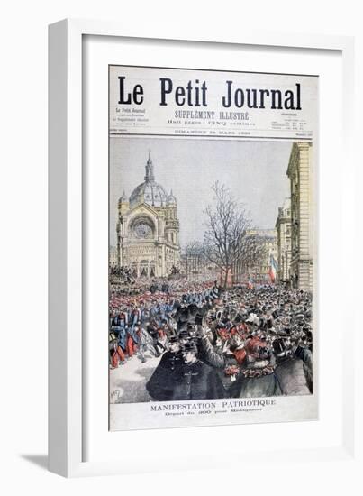 The Departure of French Troops to Madagascar, Paris, 1895-Henri Meyer-Framed Giclee Print