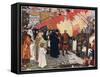 The Departure of John and Sebastian Cabot from Bristol in 1497, C1900-1930-Ernest Board-Framed Stretched Canvas