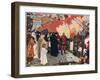 The Departure of John and Sebastian Cabot from Bristol in 1497, C1900-1930-Ernest Board-Framed Giclee Print