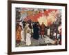 The Departure of John and Sebastian Cabot from Bristol in 1497, C1900-1930-Ernest Board-Framed Giclee Print