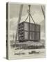 The Departure of Jumbo, Hoisting His Box from the Barge to the Quay at Millwall Docks-null-Stretched Canvas