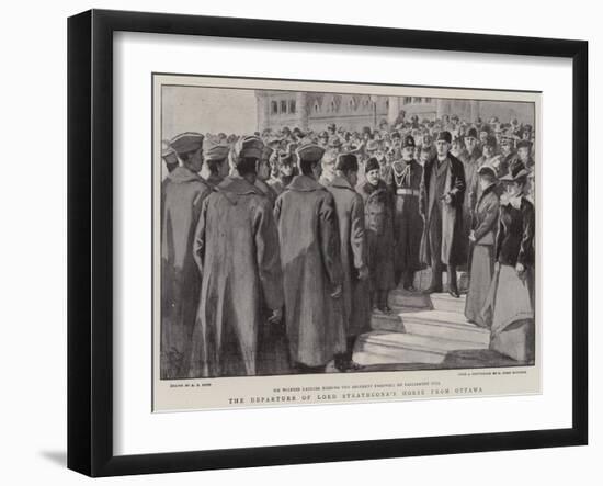 The Departure of Lord Strathcona's Horse from Ottawa-Alexander Stuart Boyd-Framed Premium Giclee Print