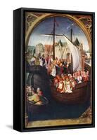 'The Departure of St Ursula from Basel', before 1489, (c1900-1920).Artist: Hans Memling-Hans Memling-Framed Stretched Canvas