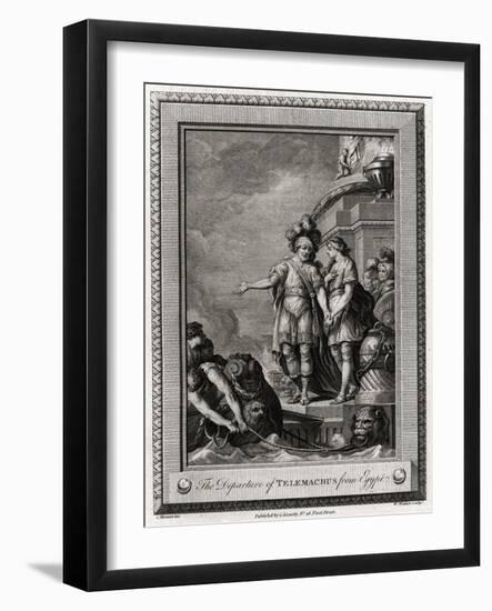 The Departure of Telemachus from Egypt, 1775-W Walker-Framed Giclee Print