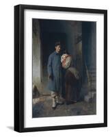 The Departure of the 1866 Conscripts-Gerolamo Induno-Framed Giclee Print