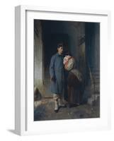 The Departure of the 1866 Conscripts-Gerolamo Induno-Framed Giclee Print