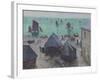 The Departure of the Boats, Étretat, 1885-Claude Monet-Framed Giclee Print