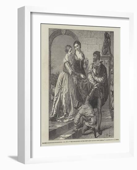 The Departure of the Chevalier Bayard from Brescia-James Clarke Hook-Framed Giclee Print