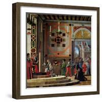 The Departure of the English Ambassadors, from the St. Ursula Cycle, 1498-Vittore Carpaccio-Framed Giclee Print