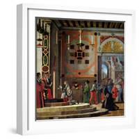 The Departure of the English Ambassadors, from the St. Ursula Cycle, 1498-Vittore Carpaccio-Framed Giclee Print