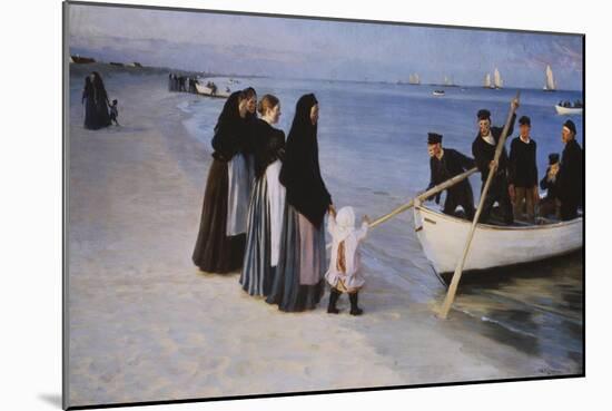 The Departure of the Fishing Fleet, 1894-Peder Severin Kröyer-Mounted Giclee Print