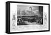 The Departure of the Grenadier Guards, Trafalgar Square, London, 1854-DJ Pound-Framed Stretched Canvas