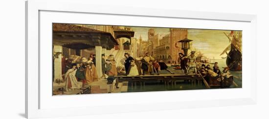 The Departure of the Prodigal Child from Venice, 1863-James Tissot-Framed Giclee Print