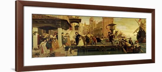 The Departure of the Prodigal Child from Venice, 1863-James Tissot-Framed Giclee Print