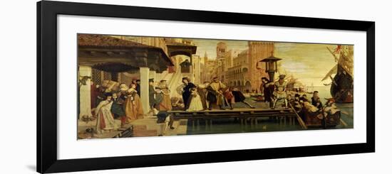 The Departure of the Prodigal Child from Venice, 1863-James Tissot-Framed Giclee Print