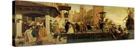 The Departure of the Prodigal Child from Venice, 1863-James Tissot-Stretched Canvas