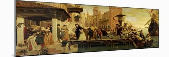 The Departure of the Prodigal Child from Venice, 1863-James Tissot-Mounted Giclee Print