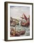The Departure of the Romans from Britain, Illustration from 'The History of the Nation'-Henry Payne-Framed Giclee Print