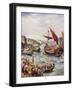 The Departure of the Romans from Britain, Illustration from 'The History of the Nation'-Henry Payne-Framed Giclee Print