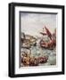 The Departure of the Romans from Britain, Illustration from 'The History of the Nation'-Henry Payne-Framed Giclee Print