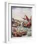 The Departure of the Romans from Britain, Illustration from 'The History of the Nation'-Henry Payne-Framed Giclee Print