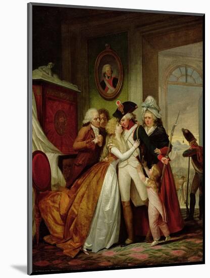 The Departure of the Volunteers-Francois Louis Joseph Watteau-Mounted Giclee Print