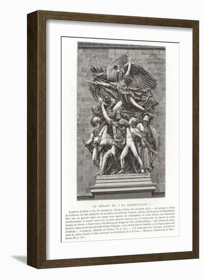 The Departure, or La Marseillaise-null-Framed Giclee Print