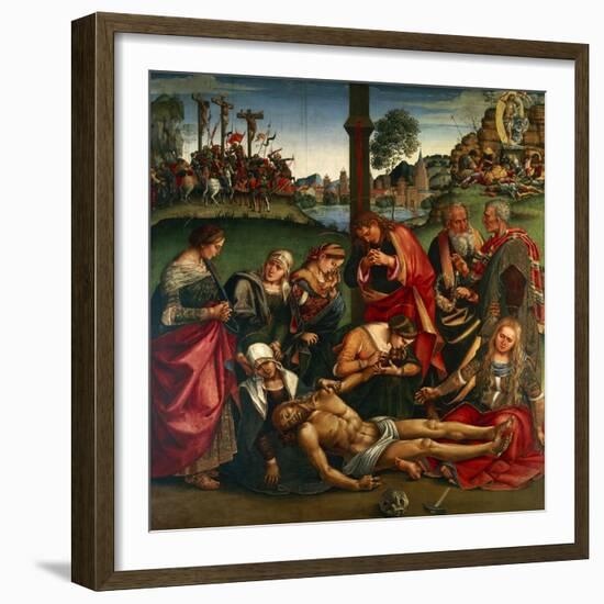 The Deposion or the Lamentation over the Dead Christ, 1502-Luca Signorelli-Framed Giclee Print