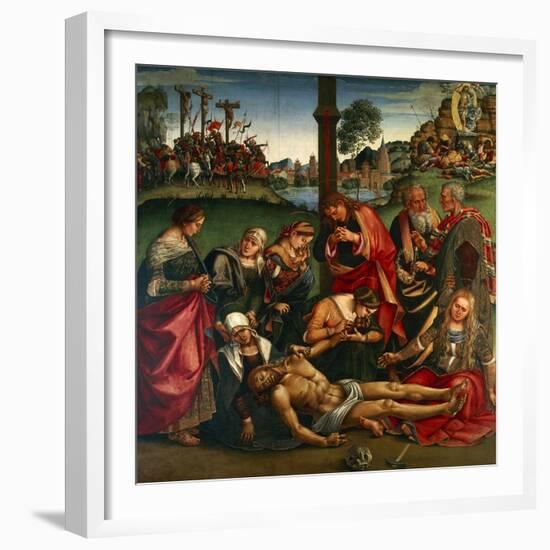 The Deposion or the Lamentation over the Dead Christ, 1502-Luca Signorelli-Framed Giclee Print