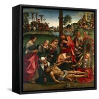 The Deposion or the Lamentation over the Dead Christ, 1502-Luca Signorelli-Framed Stretched Canvas