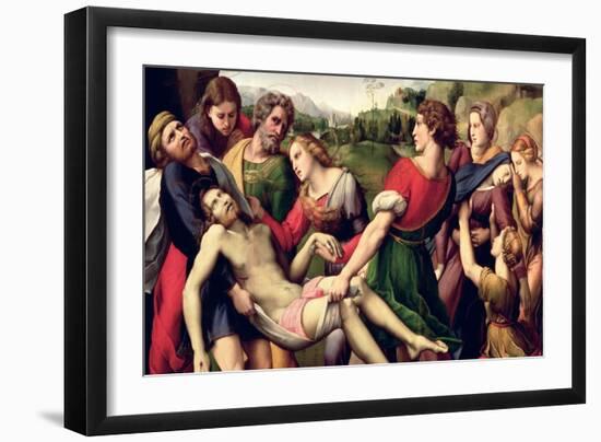 The Deposition, 1507-Raphael-Framed Giclee Print