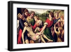 The Deposition, 1507-Raphael-Framed Giclee Print