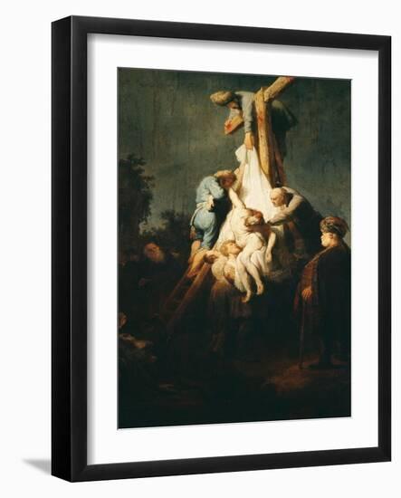 The Deposition, 1632-33-Rembrandt van Rijn-Framed Giclee Print