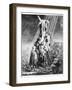 The Deposition, 1633 (Etching)-Rembrandt van Rijn-Framed Giclee Print