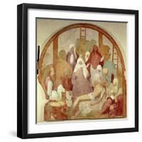 The Deposition, Detail from Fresco Cycle of Passion-Giacomo Carucci-Framed Giclee Print