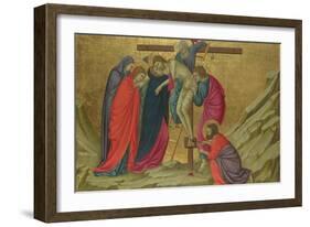 The Deposition (From the Basilica of Santa Croce, Florenc), C. 1324-1325-Ugolino Di Nerio-Framed Giclee Print