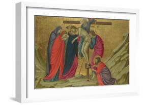 The Deposition (From the Basilica of Santa Croce, Florenc), C. 1324-1325-Ugolino Di Nerio-Framed Giclee Print