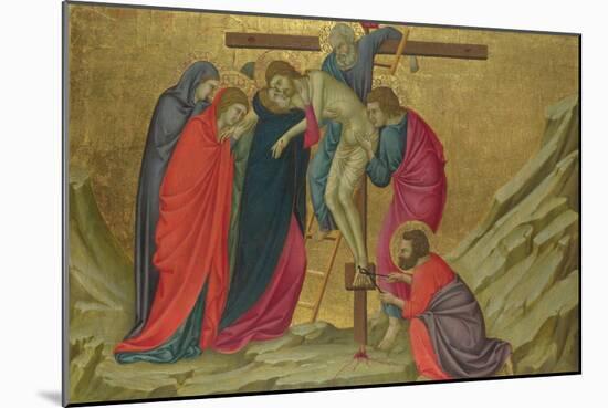 The Deposition (From the Basilica of Santa Croce, Florenc), C. 1324-1325-Ugolino Di Nerio-Mounted Giclee Print