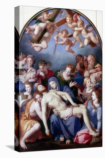 The Deposition from the Cross, 1443-1445-Agnolo Bronzino-Stretched Canvas