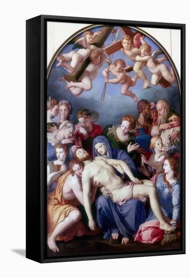 The Deposition from the Cross, 1443-1445-Agnolo Bronzino-Framed Stretched Canvas