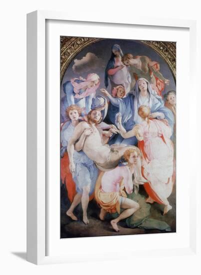 The Deposition from the Cross, 1526-1528-Jacopo Pontormo-Framed Giclee Print