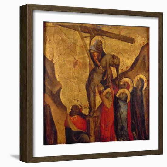 The Deposition of Christ from the Cross (Panel)-Arcangelo di Cola da Camerino-Framed Giclee Print