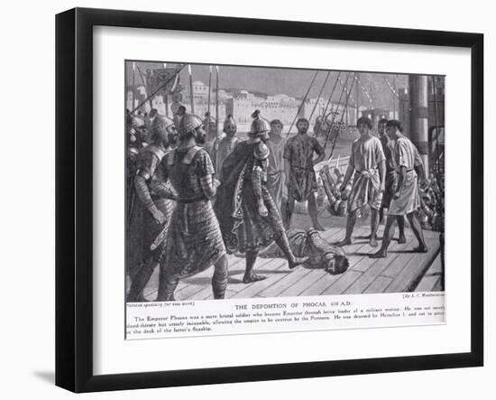 The Deposition of Phocas 610 AD-A.C. Weatherstone-Framed Giclee Print