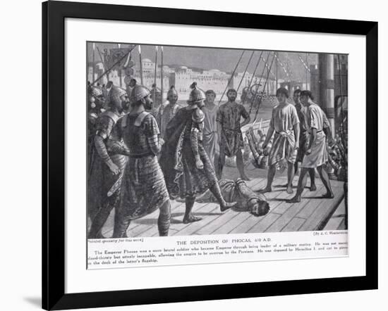 The Deposition of Phocas 610 AD-A.C. Weatherstone-Framed Giclee Print