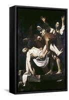 The Deposition-Caravaggio-Framed Stretched Canvas