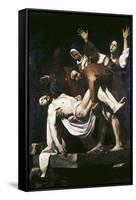 The Deposition-Caravaggio-Framed Stretched Canvas