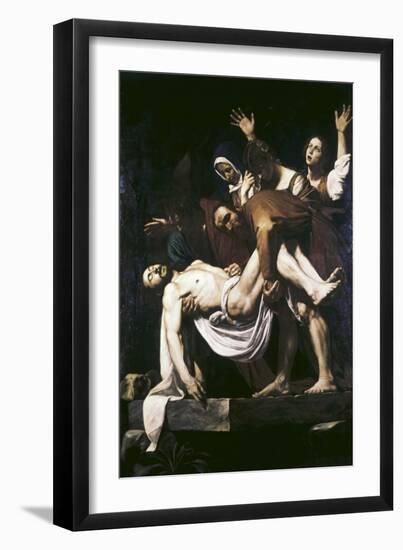 The Deposition-Caravaggio-Framed Premium Giclee Print