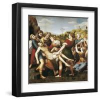 The Deposition-Raphael-Framed Art Print