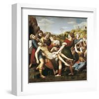 The Deposition-Raphael-Framed Art Print