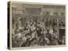 The Derby Day, a Sketch in the Betting Ring-Edward Frederick Brewtnall-Stretched Canvas